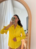 Combo pareo + camicia Ralph Lauren • giallo e fiori accesi