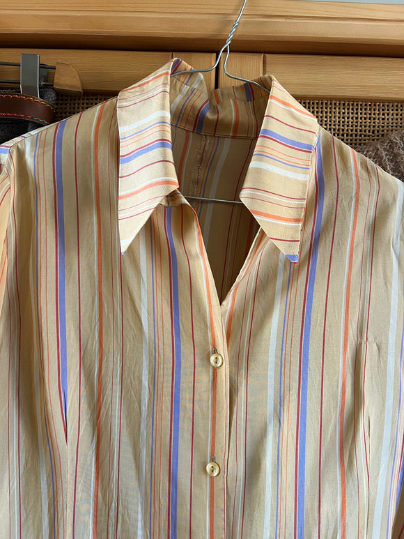 Camicia di seta a righe