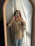 Camicia a righe con bottoni cuori