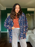 Bomber sartoriale bandana blu