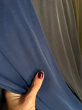 Pantalone a zampa a costine blu