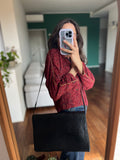 Maxi pochette nera cocco