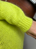 Maglione lungo lime