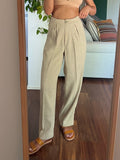 Completo di lino beige