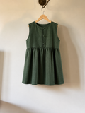 PRE ORDINE • Abito Bea verde • corto • senza maniche