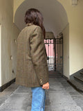 Blazer verde oliva a quadri