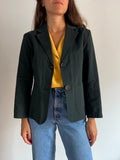 Blazer nero di cotone