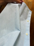 Camicia di cotone righine azzurre