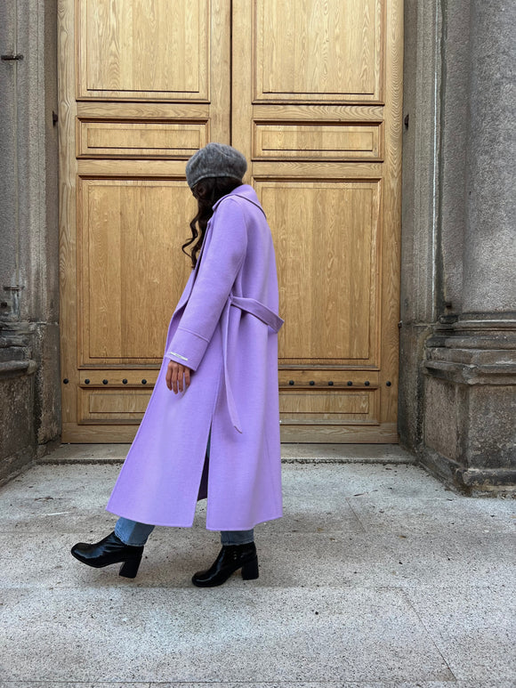 Cappotto sartoriale lilla