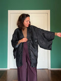 PRE ORDINE • Kimono jacquard nero