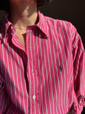 Camicia Gilbi Ralph Lauren fuxia righe
