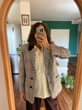 Blazer principe di Galles con vinaccia