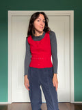 Completo rosso giacca + gilet