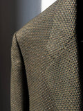 Blazer trama lavorata verde