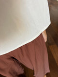 Panta palazzo cotone giapponese marrone