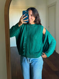 Cardigan corto verde