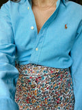 Combo pareo + camicia Ralph Lauren • fiorellini e azzurro