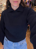 Maglione corto con colletto polo • due colori