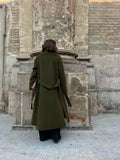 Cappotto sartoriale verde militare