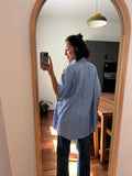 Camicia Lacoste azzurra righe