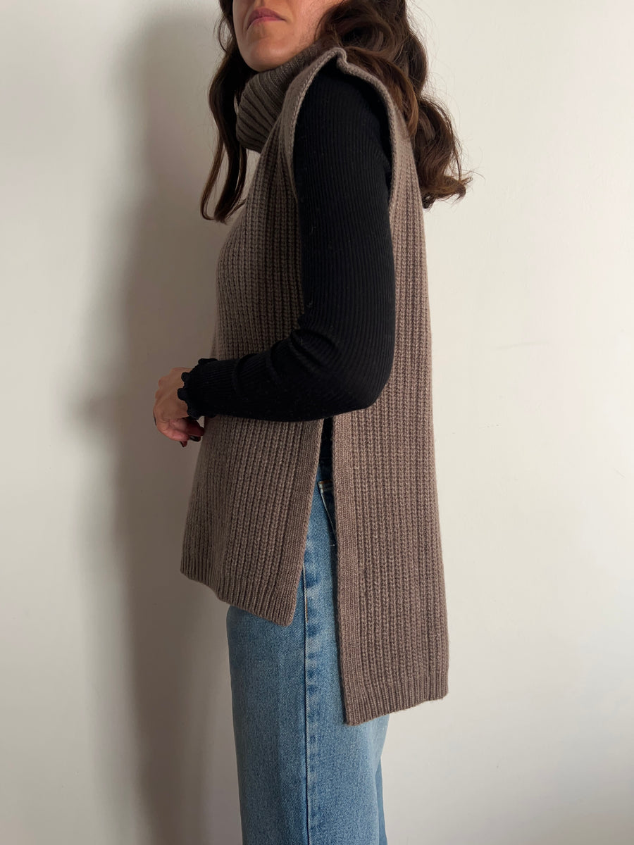 Maglione Dolcevita Senza Maniche Da Donna – Gilet In Maglia Morbida, Abbinabile A Giacche E Jeans, Elegante E Casual, Per Tutte Le Stagioni