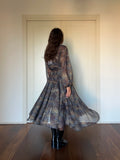 PRE ORDINE • Abito lungo con cintura tipo Missoni blu