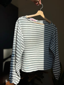 PRE ORDINE • Camicina sartoriale righe grigie