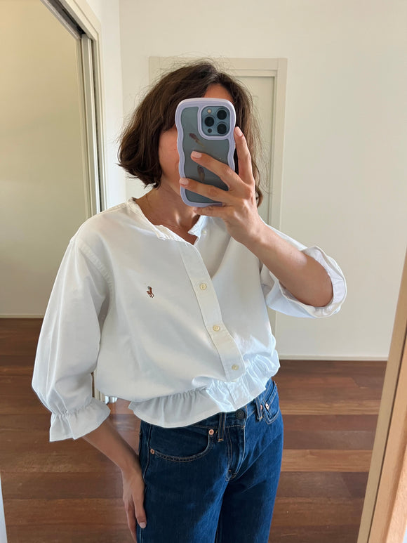 Camicia Gilbi Ralph Lauren bianca senza colletto