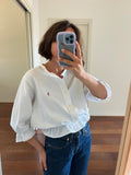 Camicia Gilbi Ralph Lauren bianca senza colletto
