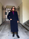Cappotto lungo blu