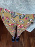 Pantalone oliva paisley