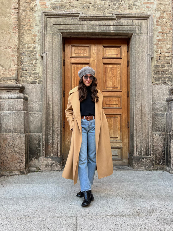 Cappotto sartoriale cammello