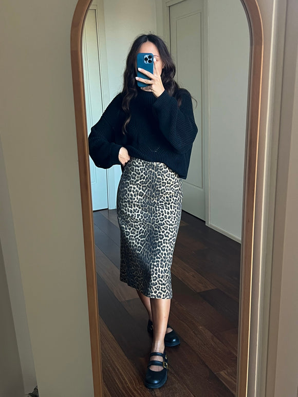 Gonna midi animalier