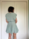 Abito con cintura senza maniche menta