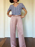Pantalone raso cipria