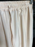 Pantalone sartoriale ampio satin beige