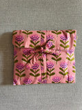 Pigiama corto rosa fiori