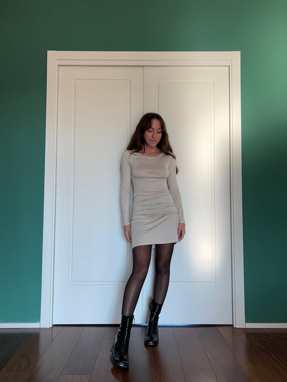 Sottoveste manica lunga beige