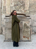 Cappotto sartoriale verde militare