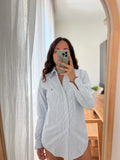 Combo pareo + camicia Ralph Lauren • azzurro fiori colorati