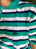 Polo Gilbi Lacoste righe ottanio