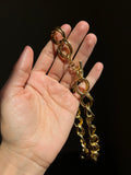 Collana catena doppia dorata
