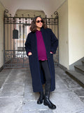 Cappotto lungo blu