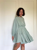 PRE ORDINE • Abito con cintura menta