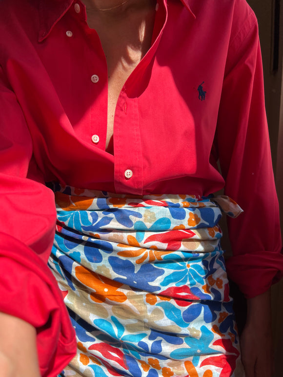 Combo pareo + camicia Ralph Lauren • rosso e blu