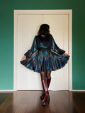 Abito con cintura corto holographic
