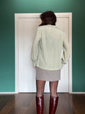 Camicia di seta color menta
