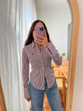 Camicia Ralph Lauren righe vinaccia