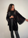 PRE ORDINE • Kimono velluto nero brillantini rossi