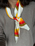 Foulard di seta onde arancio